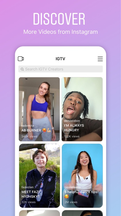 IGTV: Watch Instagram Videos