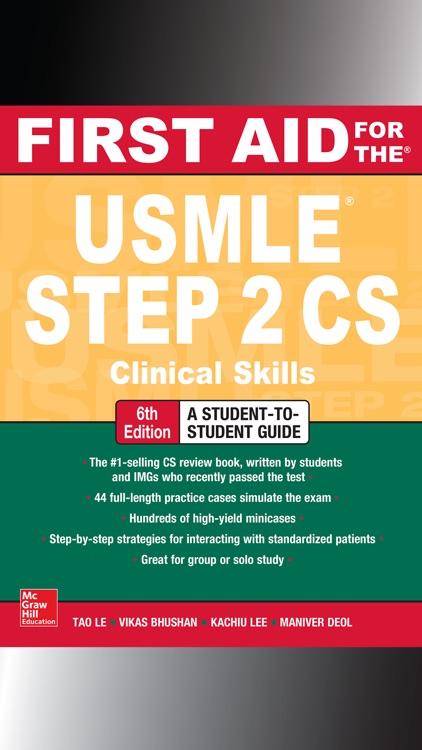 First Aid USMLE Step 2 CS, 6/E