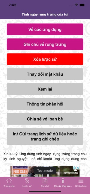 Tính ngày rụng trứng của tui