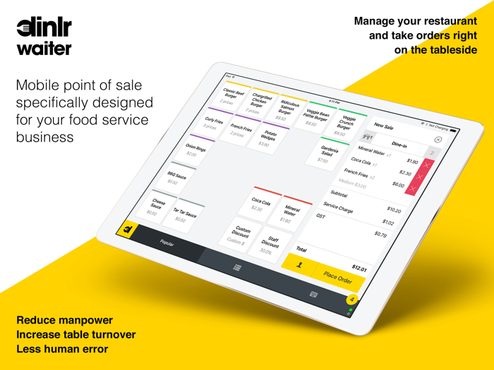 Dinlr Waiter Restaurant POS