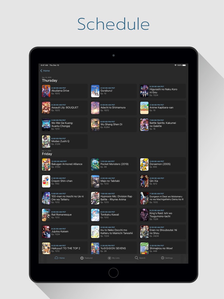 Anime Cloud - Anime Schedule App for iPhone - Free Download Anime Cloud