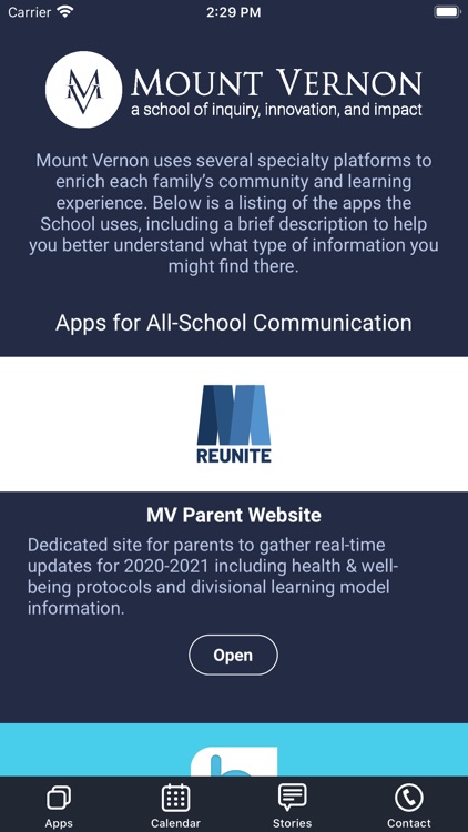 Mount Vernon Presbyterian School Calendar