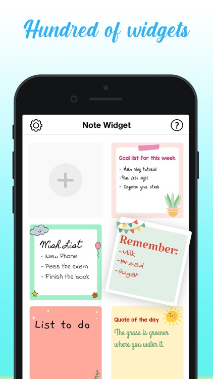 Notes Widget - Color by Sticky screenshot-5