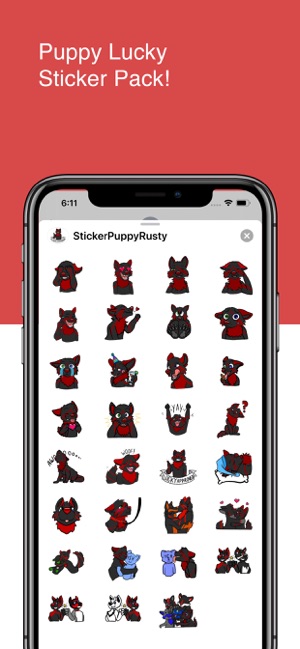 Puppy Lucky Sticker