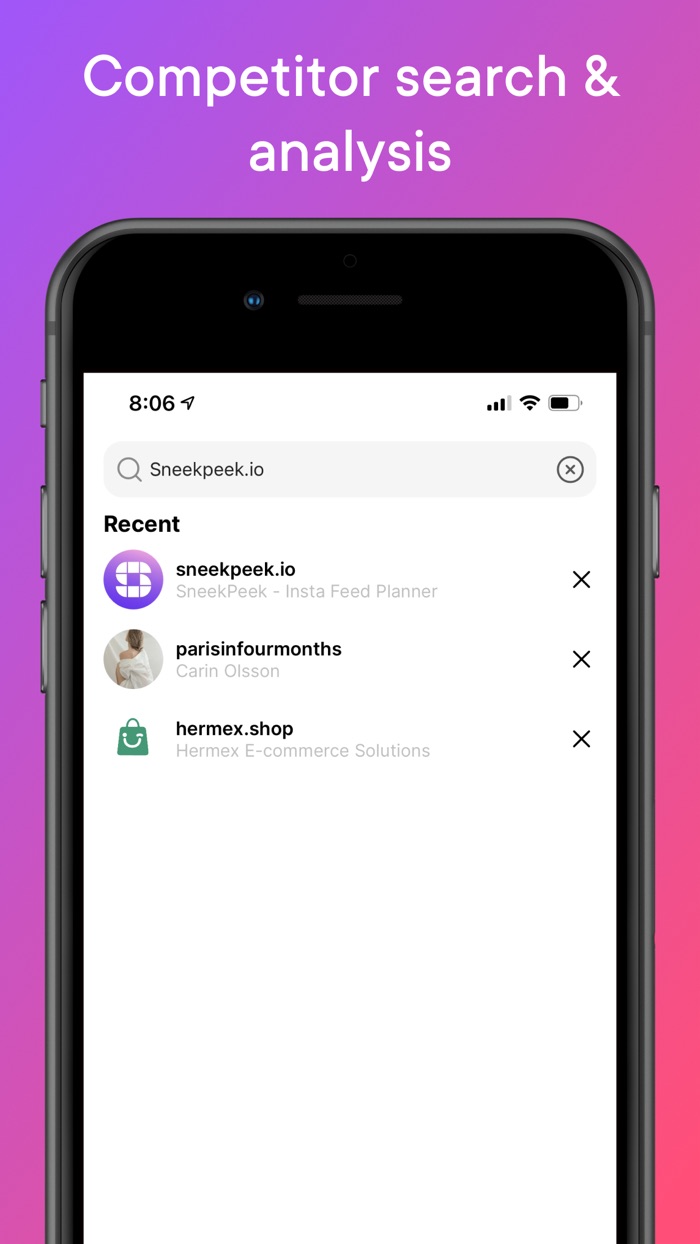 SneekPeek - Instagram Planner