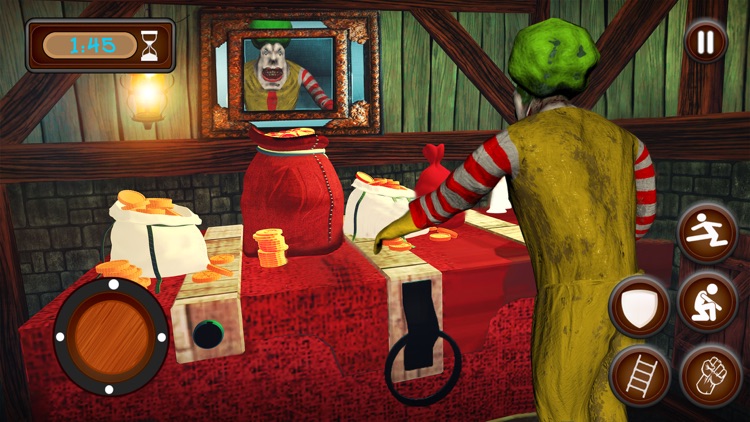 Scary Clown Thief Robbery Game