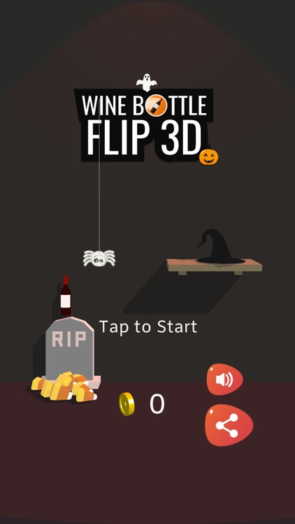 Wine Bottle Flip 3D- Halloween