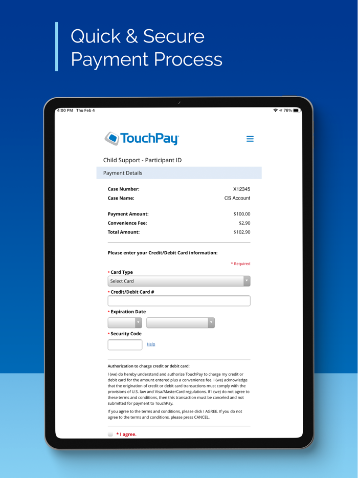 TouchPay Child Support