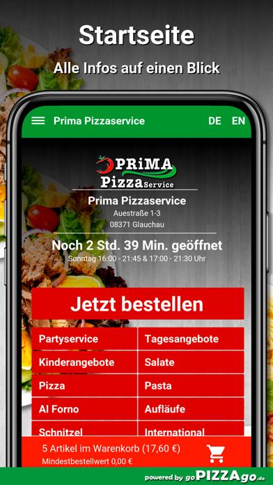 Prima Pizzaservice Glauchau screenshot 2