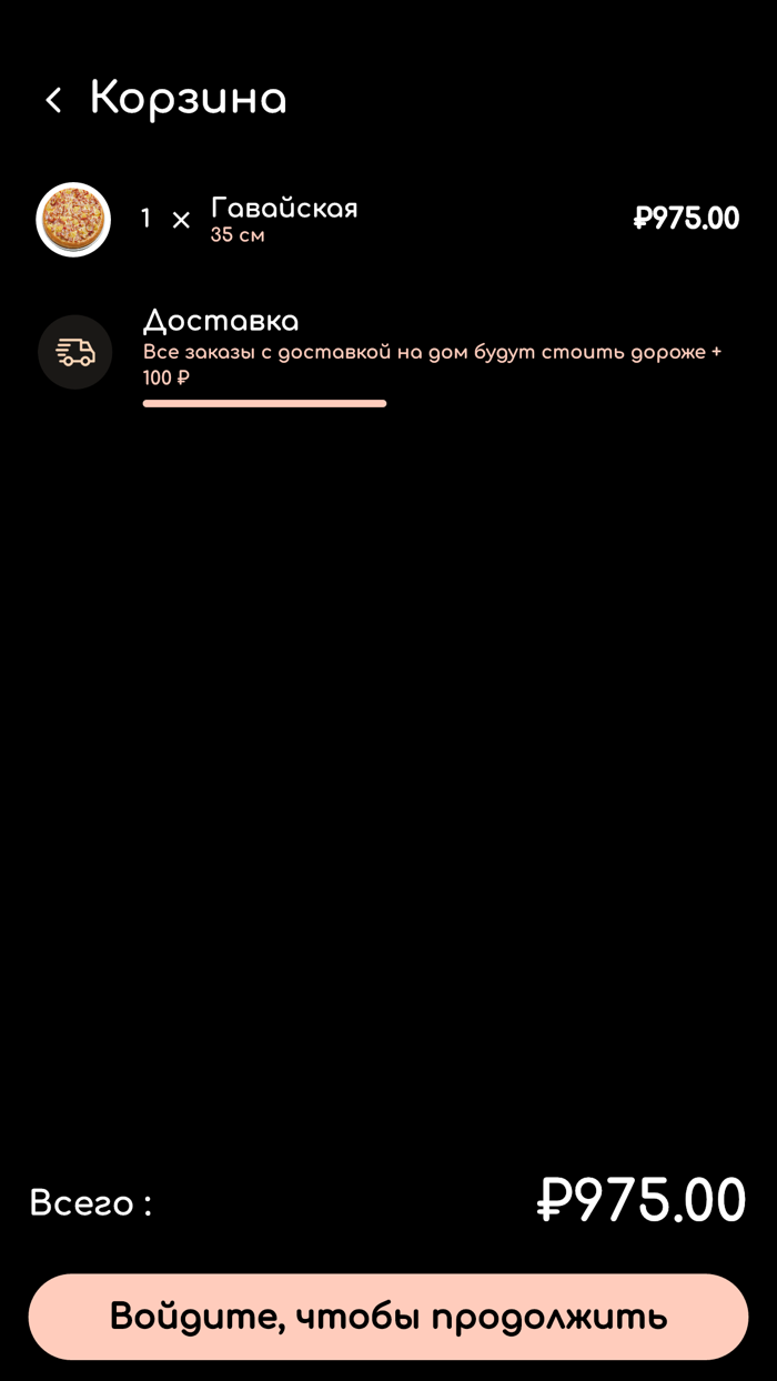 Single Delivery Food