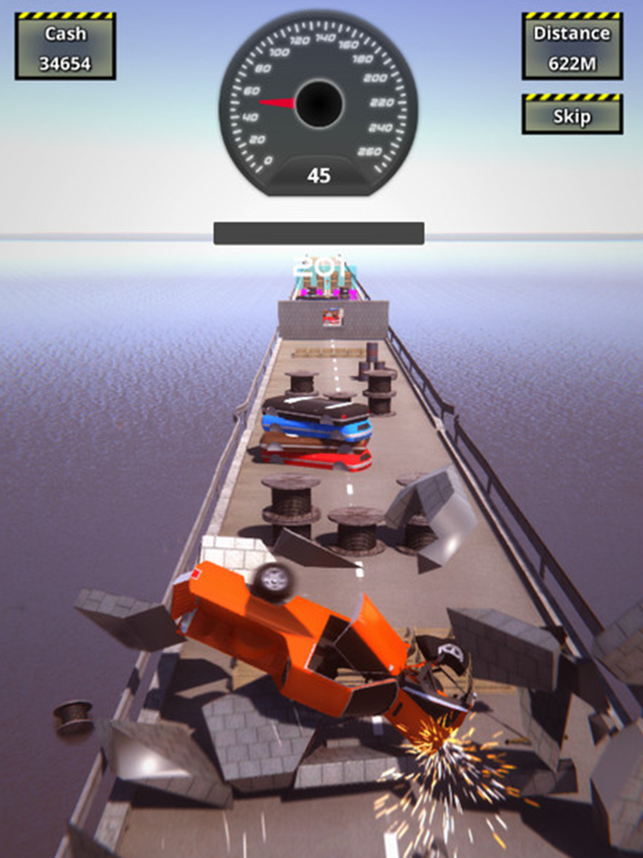 اسکرین شات سه بعدی بازی Mega Ramp Stunt Crash