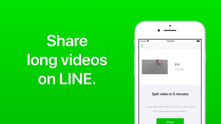 Video Splitter for LINE