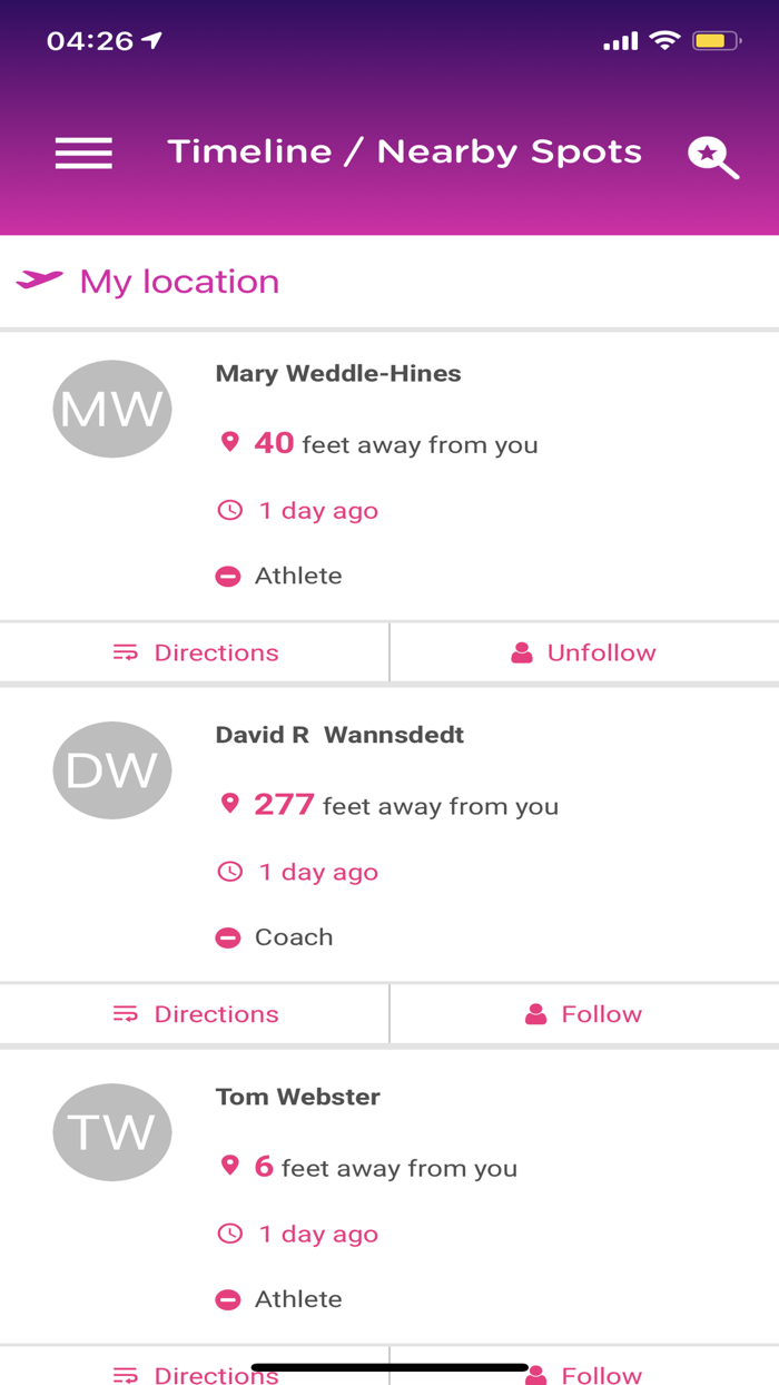 Celebrity Spotter App