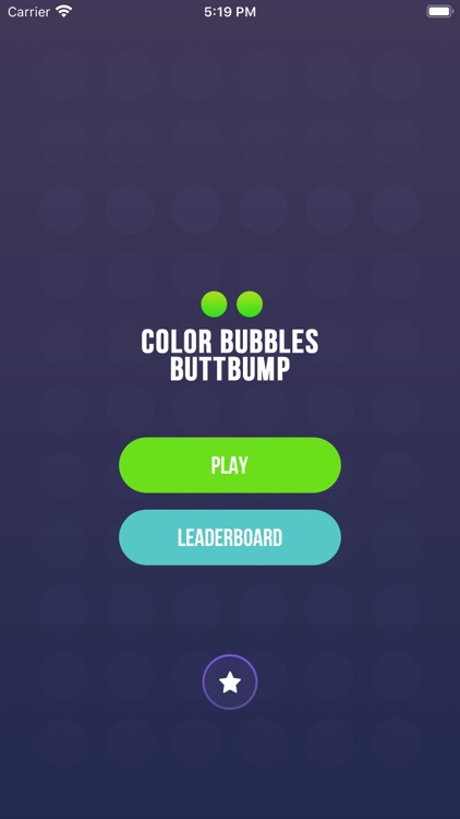 Color bubbles: butt bump