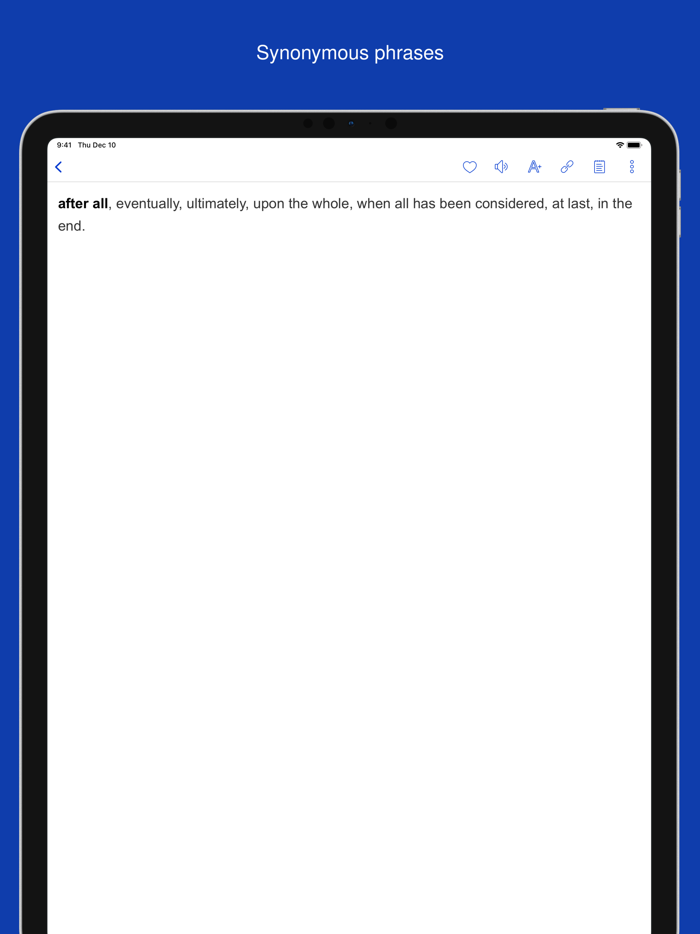 English paraphrases for TOEFL