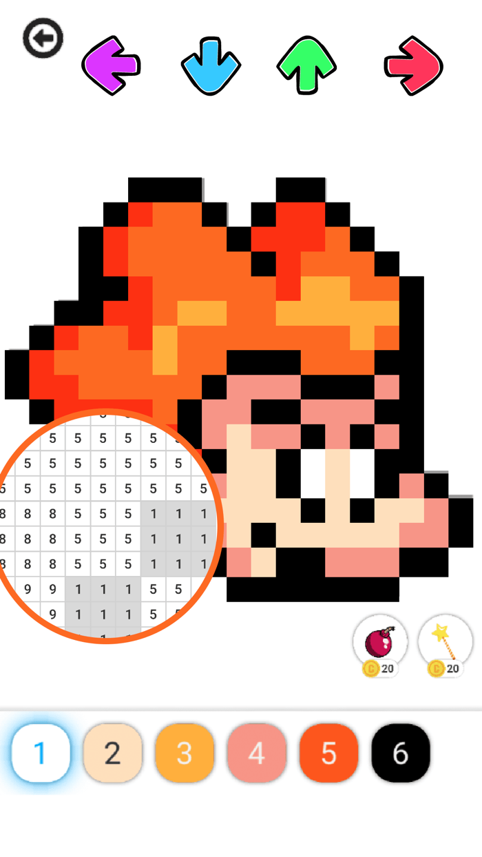 Pixel FNF  Color by Number