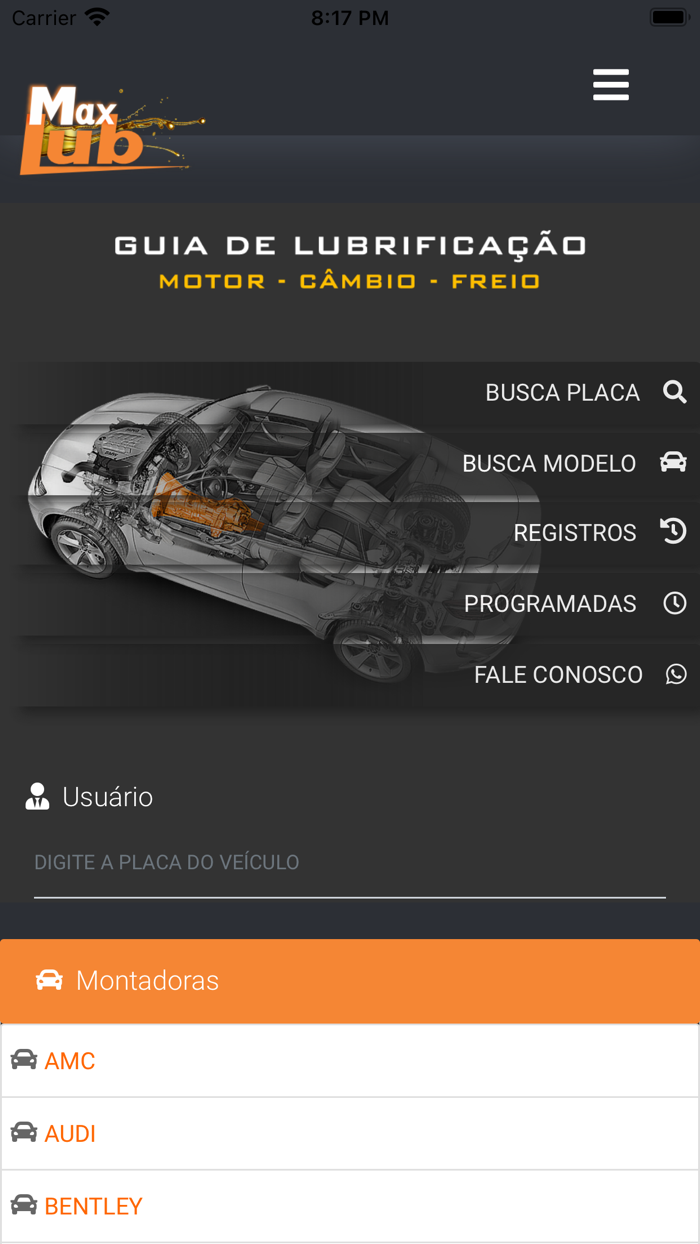 MaxLub - Guia de Lubrificação