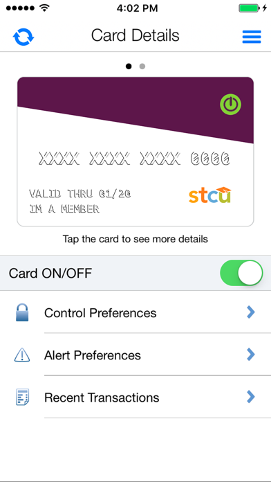 How to cancel & delete STCU Card Control from iphone & ipad 4