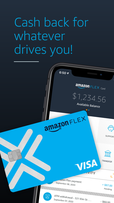 Amazon Flex Debit Card App Top App Start