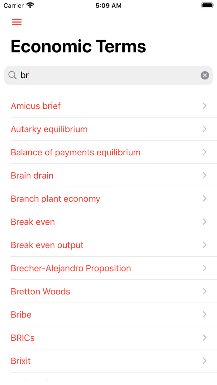 Economic Terms Dictionary