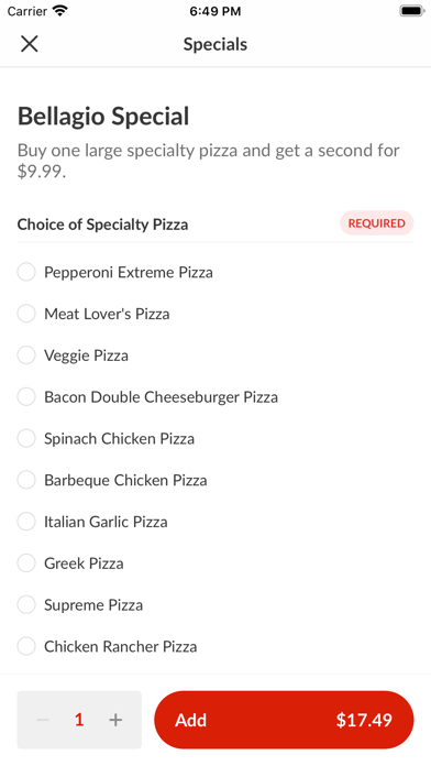 How to cancel & delete Bellagio Pizza & Subs from iphone & ipad 4