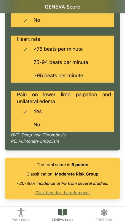 Pulmonary Embolism Score screenshot-3