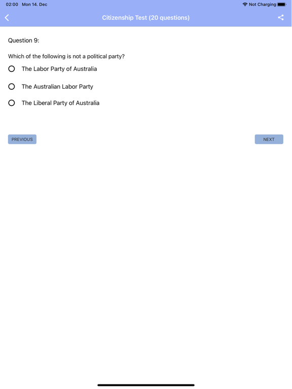 Australian Citizenship Test screenshot 4