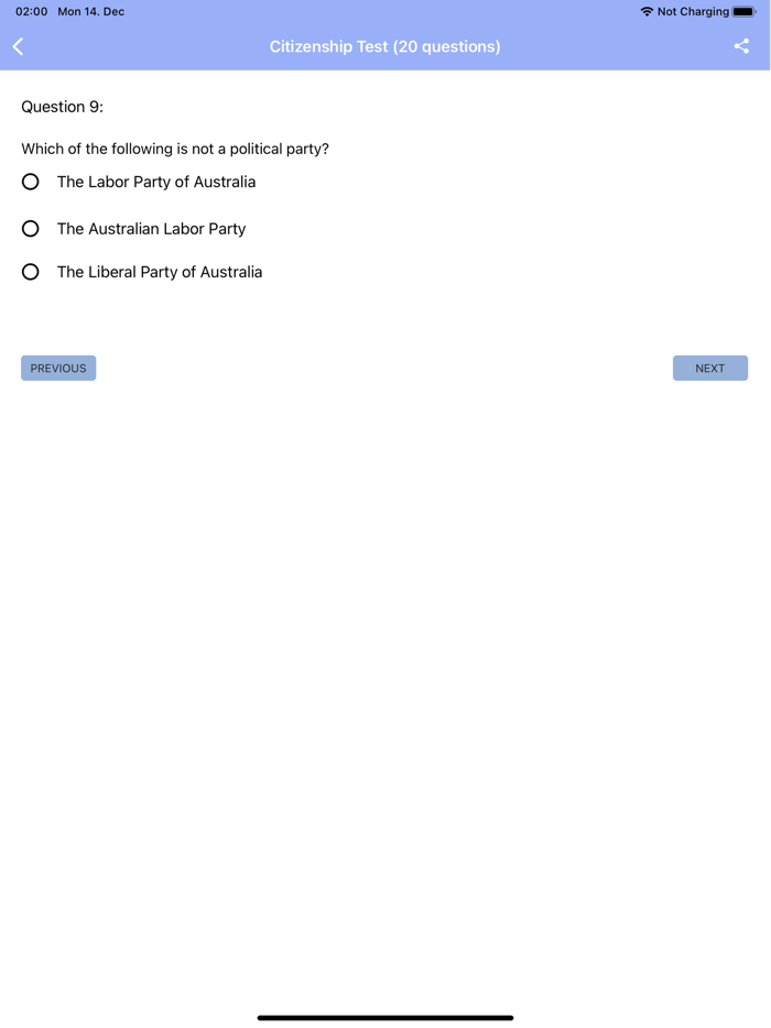 Australian Citizenship Test