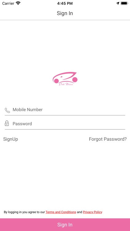 Pink Drives (Chauffeur)