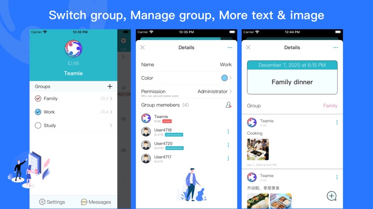 Teamie-Shared schedule planner