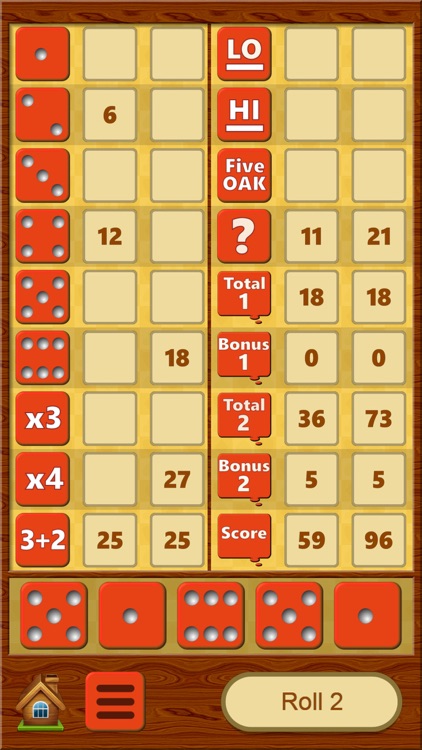 FiveOAK, yatzy dice game screenshot-4