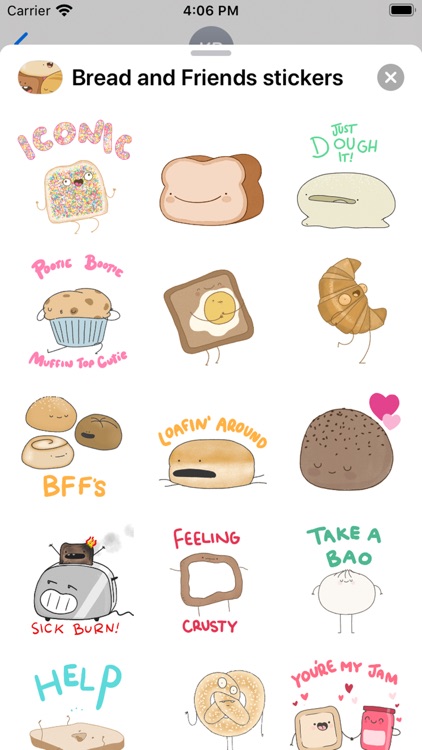 Bread and Friends stickers