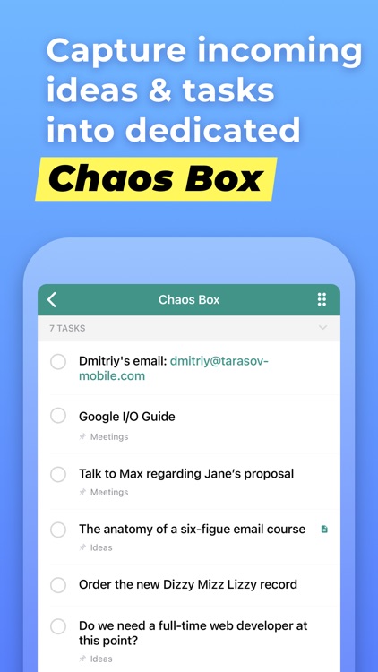Chaos Control™: GTD Task List screenshot-6