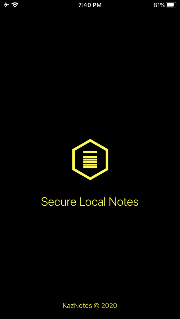 KazNotes - Secure Local Notes