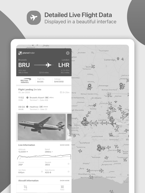 Plane Finder - Flight Trackerのおすすめ画像2