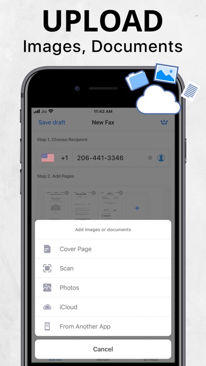 Fax for iPhone ▹