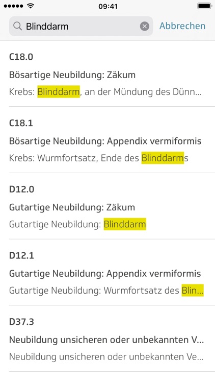 ICD-10 Diagnoseauskunft