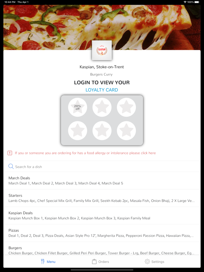 Kaspian, Stoke-on-Trent