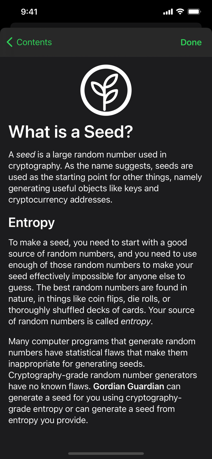 Gordian Seed Tool
