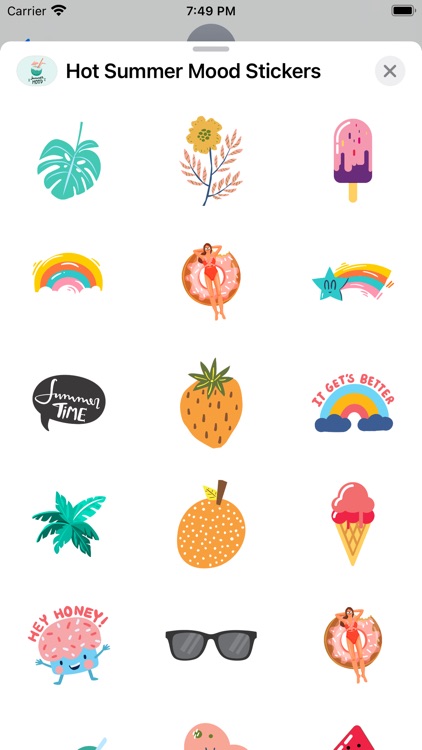 Hot Summer Mood Stickers screenshot-5