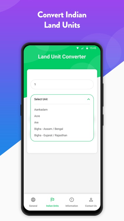 Land Unit Converter