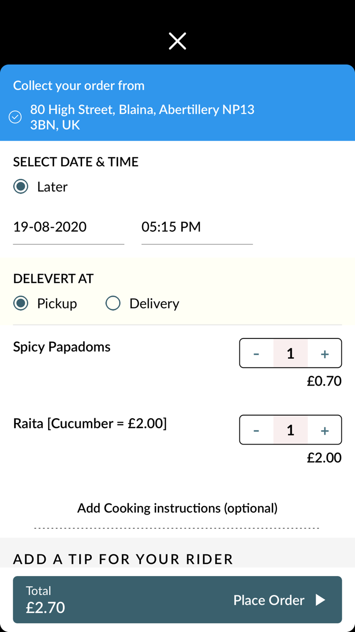 Spice Valley Restaurant