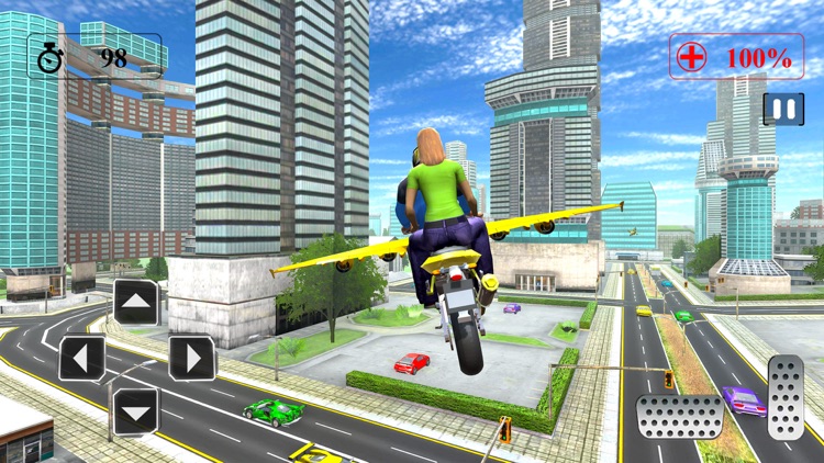 Modern Flying Bike Taxi screenshot-4