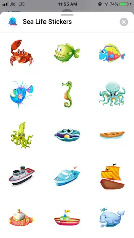 Game screenshot Sea Life Stickers apk