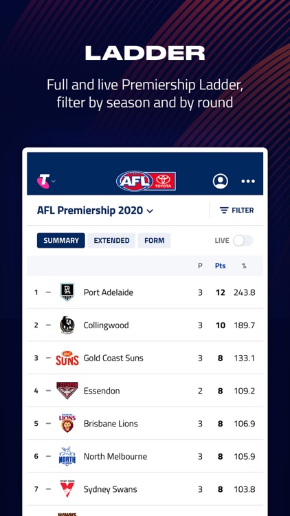 AFL Live Official App screenshot-3