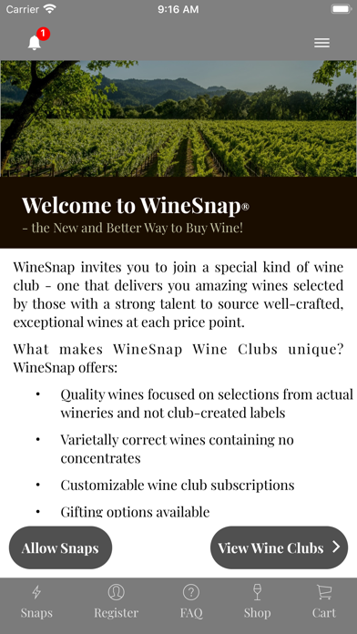 WineSnap® Wine Club screenshot 2