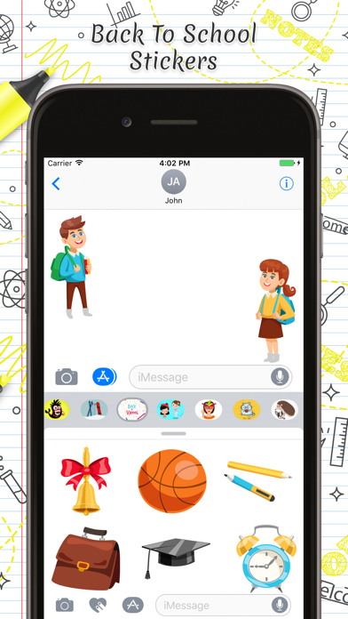 How to cancel & delete Back to School Stickers for iMessage from iphone & ipad 4