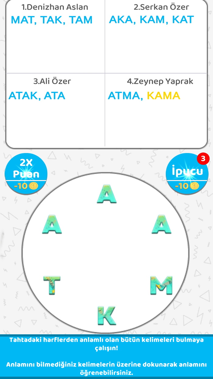 Bilgelik Online Kelime Oyunu