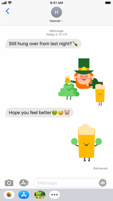 How to cancel & delete Irishmoji® - St Patrick's Day Emojis & Stickers from iphone & ipad 2