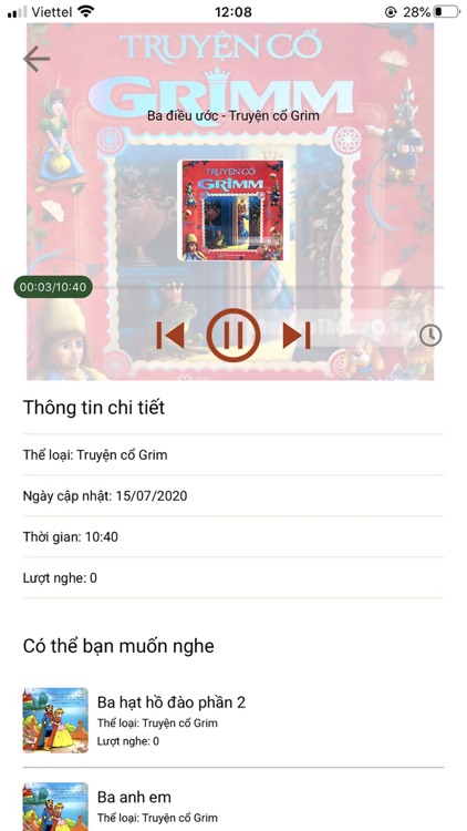 Truyện Cổ Tích Audio screenshot-4